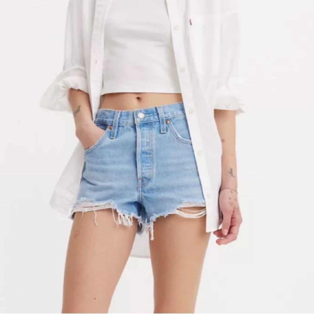 Levi's® Premium 501® ORIGINAL FIT HIGH RISE SHORTS 24